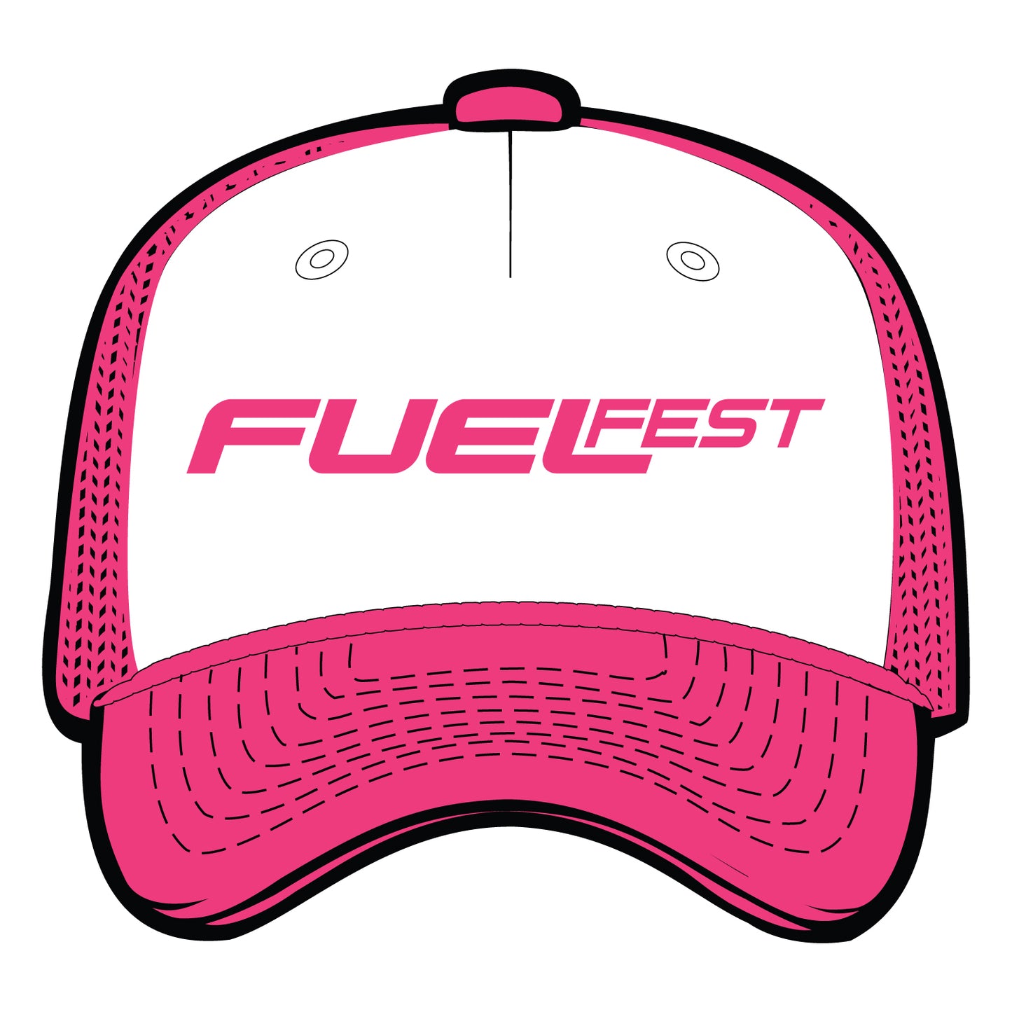 FUELFEST Trucker Snapback Pink / Green