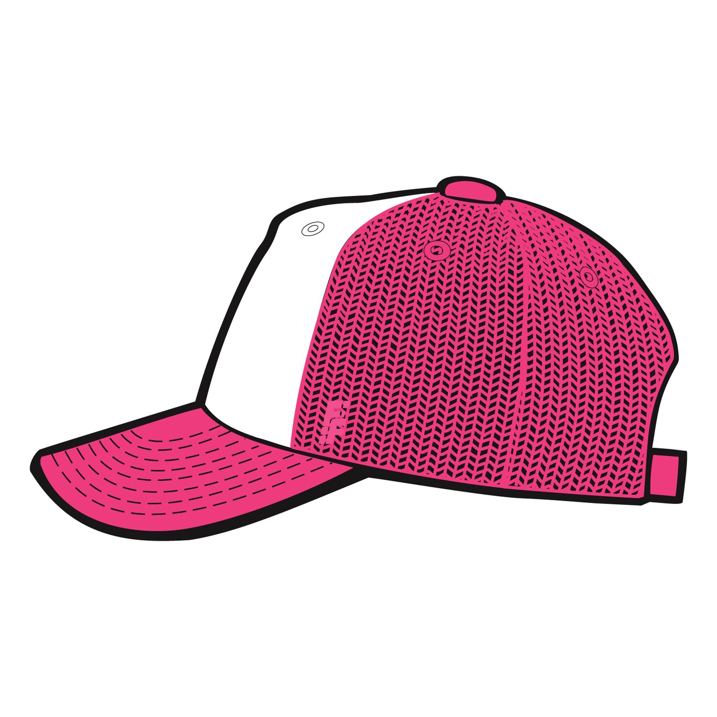 FUELFEST Trucker Snapback Pink / Green