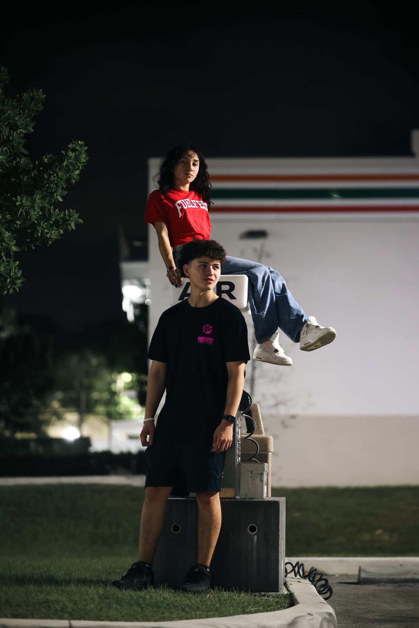 FUELFEST Women's Red Crop Tee