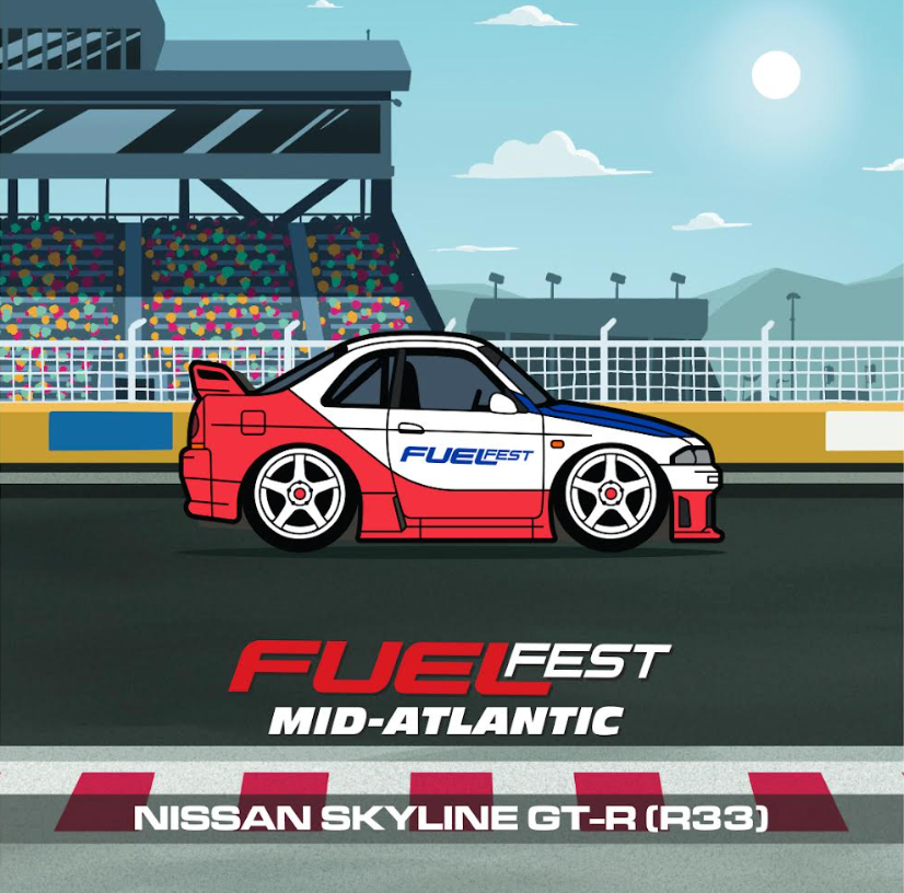 FUELFEST NJ Pin Nissan Skyline GT-R33
