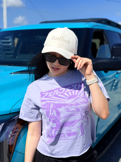 Women's Ride or Die Crop (Purple)