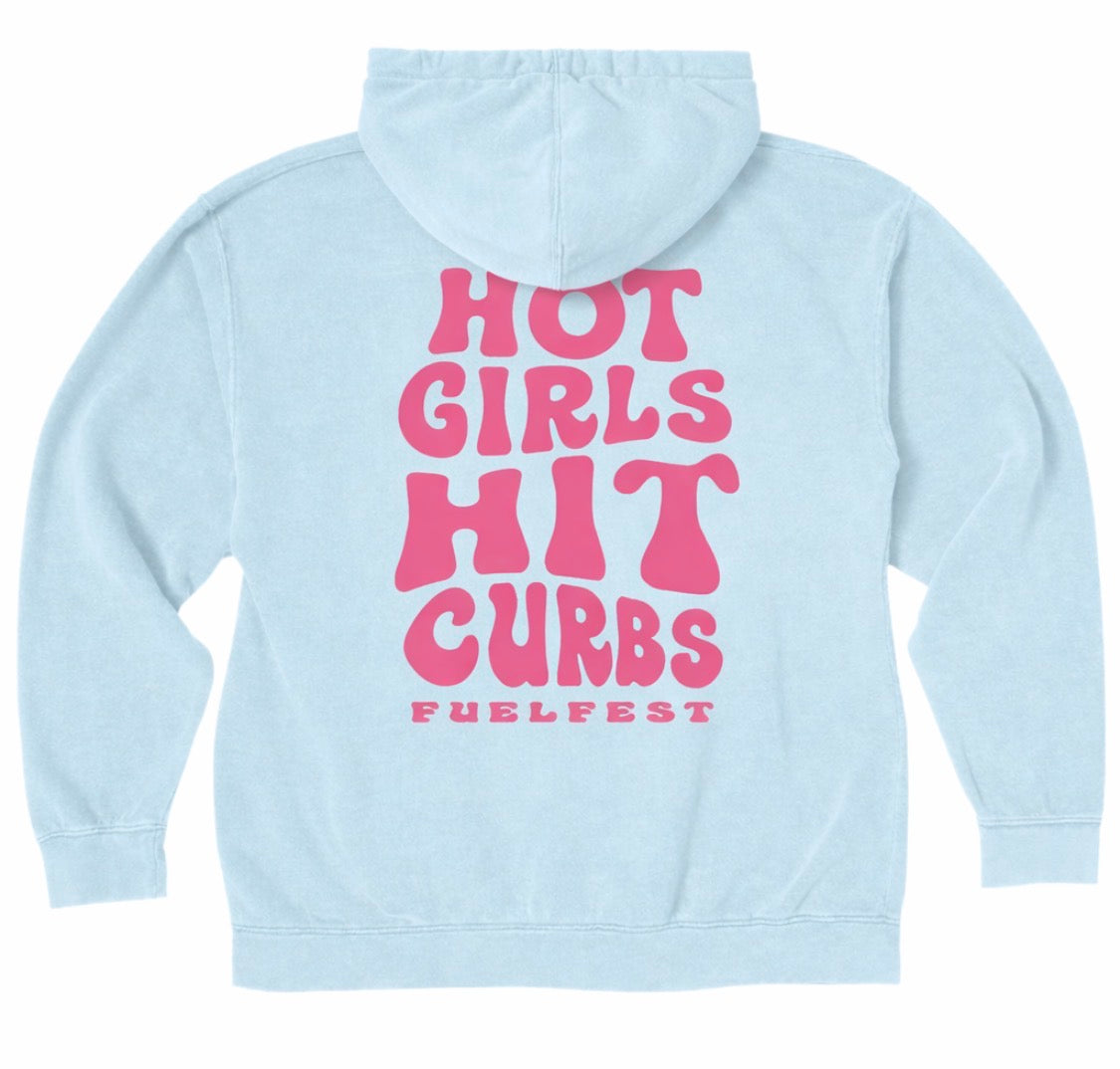 Women's Hot Girls Hit Curbs Hoodie