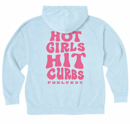 Women's Hot Girls Hit Curbs Hoodie